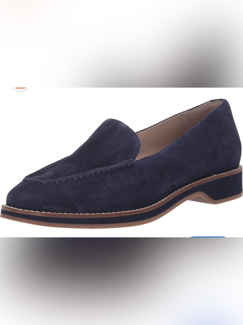 Cole Haan Women’s “The Go To” Navy Suede Slip-On Loafers